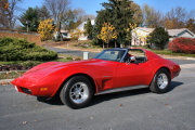 Red 1974 Chevy Corvette